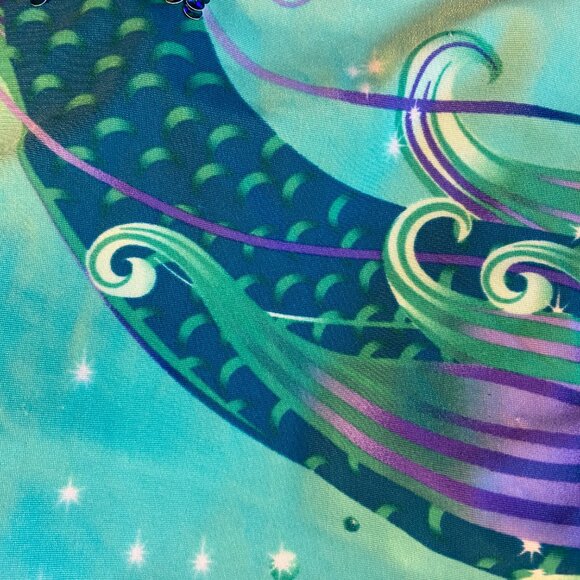 **Cat & Jack** Aqua Mermaid Swimsuit NWT L & XL NWT - Picture 2 of 7